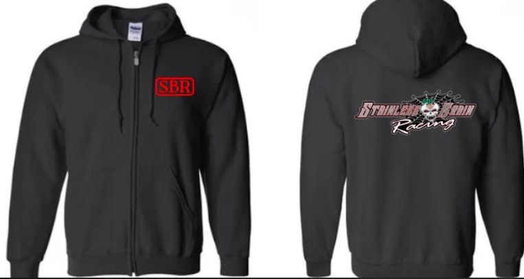 Stainless Brain Racing, Zip Up Sweatshirt