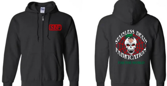 PRE ORDER SALE NOW - JAN. 7TH, Stainless Brain Fabrication, Zip up, Sweatshirt