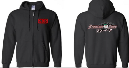 PRE ORDER SALE NOW - JAN. 7TH, Stainless Brain Racing, Zip Up Sweatshirt